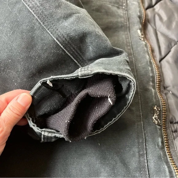 Vintage Carhartt Barn Chore Coat Size XL Black